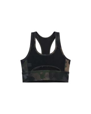 Green Camouflage Sports Bra