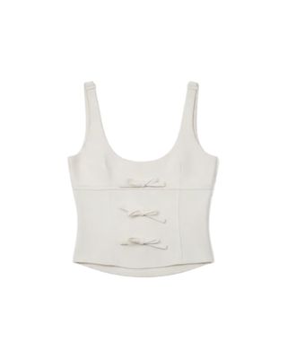 White Lace Corset Top