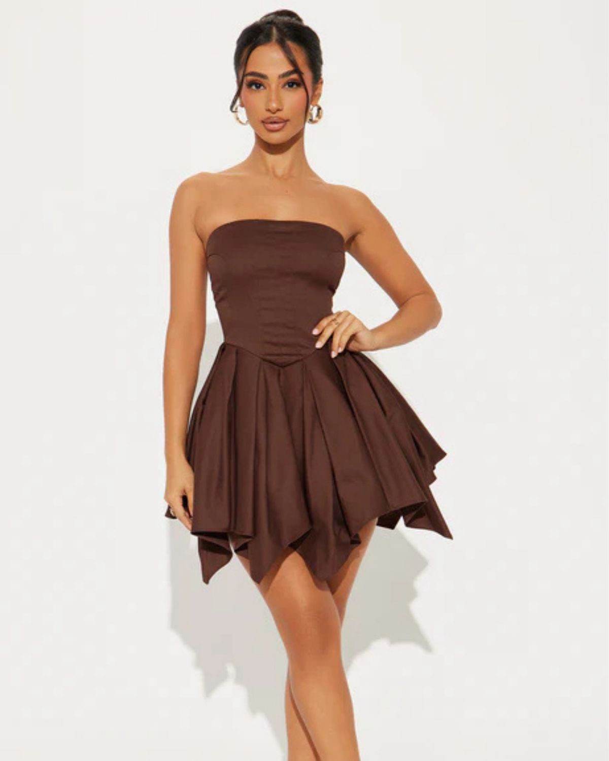 Brown Mini Dress