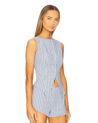 Baby Blue Vest + Short Set