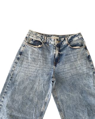 Washed Low Rise Jeans