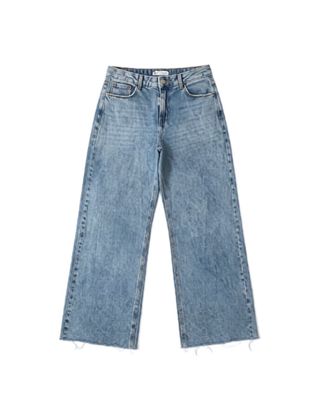 Washed Low Rise Jeans