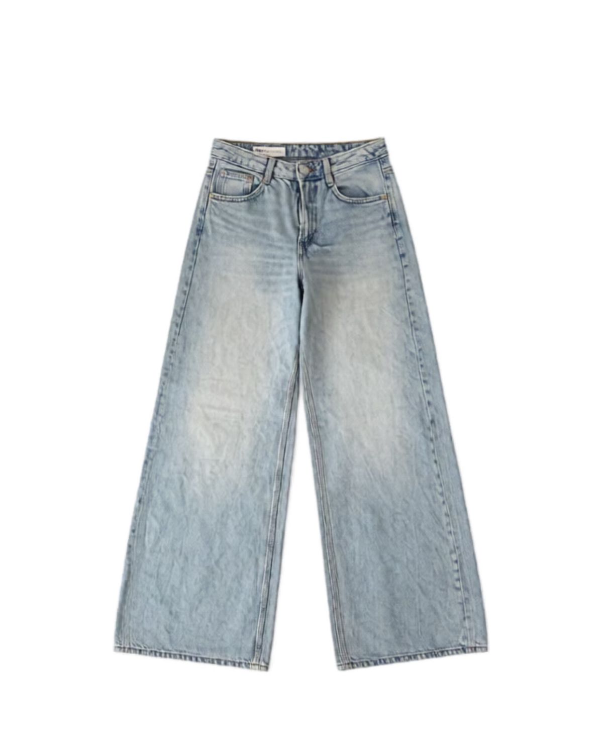 Washed Low Rise Jeans