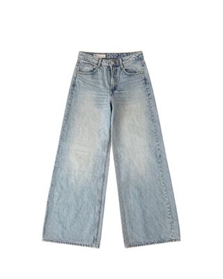 Washed Low Rise Jeans