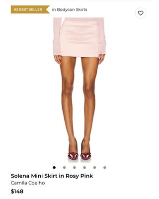 Pink Silk Skirt Camila Coelho