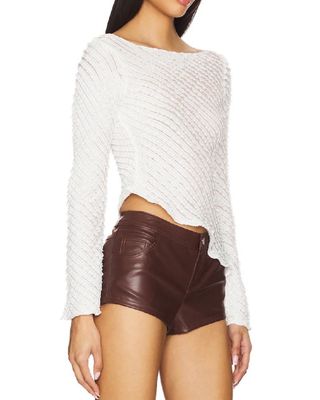 White Sleeve Design Top