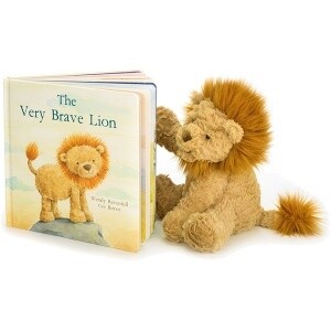 JellyCat The Very Brave Lion Book