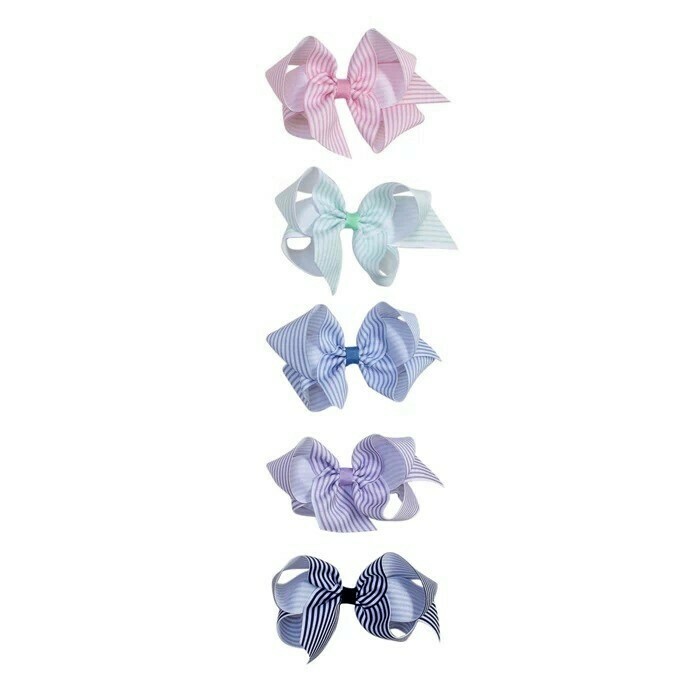 Bows Arts Seersucker Stripes Bow 5&quot;