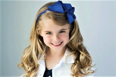 Bows Arts 1/4 Headband W/Big Bow 5&quot;