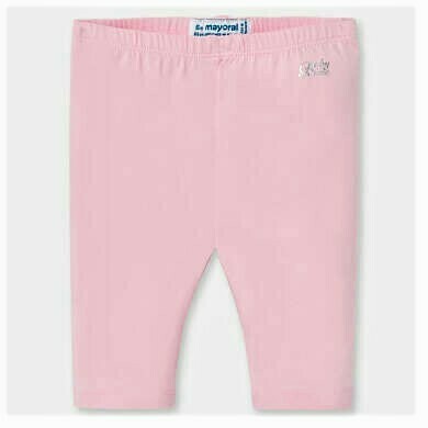 Mayoral Baby Girls Basic Short Leggings Pink 706