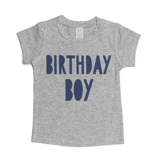 Sweet Wink Birthday Boy S/S Gray Shirt
