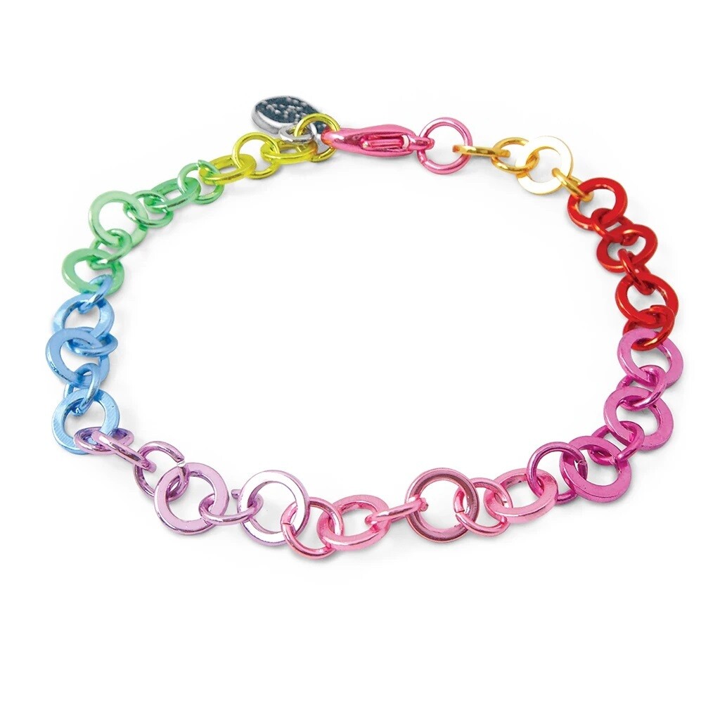 Charm It Rainbow Chain Bracelet CIB304