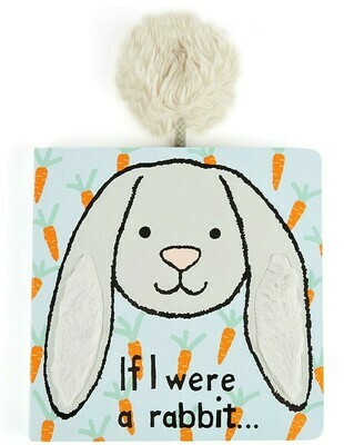 Jellycat If I Were A Rabbit Book (grey) 