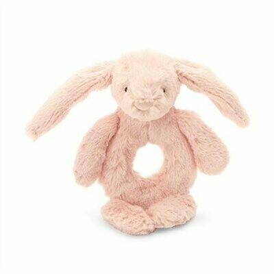 Jellycat Bashful Blush Bunny Ring Rattle 