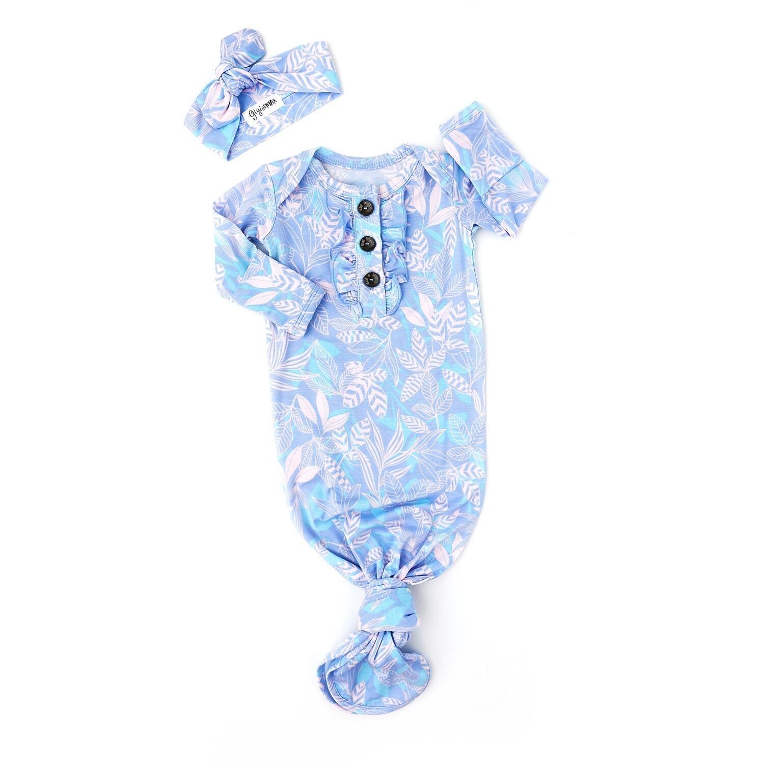 floral newborn gown