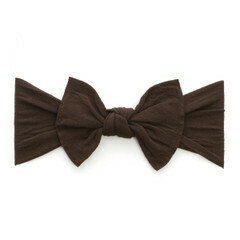 Baby Bling Knot Bow - Brown