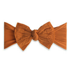 Baby Bling Knot Bow-Pumpkin