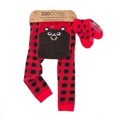 ZooCChini Bosley the Bear Legging & Sock Set* 