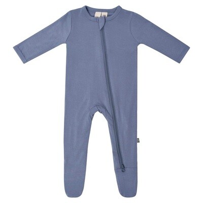 Kyte Zippered Footie- Slate