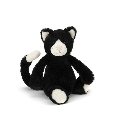 JellyCat Bashful Black &amp; White Cat Medium 12&quot;