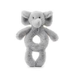 Jellycat Grey Elephant Ring Rattle