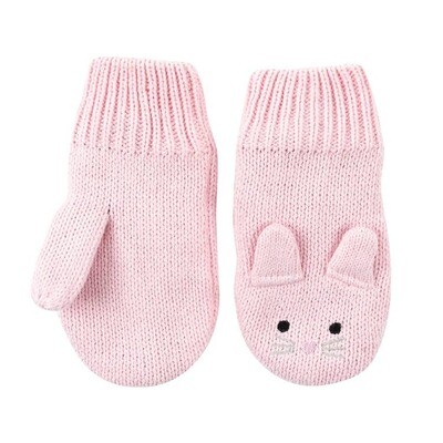 Zoocchini Bunny Baby Knit Mitten 6-12M