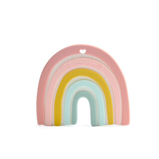 Loulou Lollipop Silicone Teether Single- Pastel Rainbow 