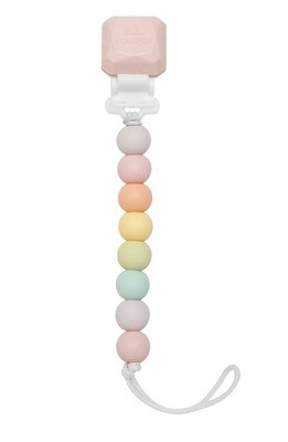 Loulou Lollipop Pacifier Clip Lolli Gem- Cotton Candy 