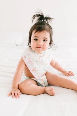 Loulou Lollipop Bandana Bib Set- Unicorn Dream 
