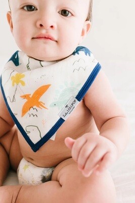 Loulou Lollipop Bandana  Bib Set- Dinoland 