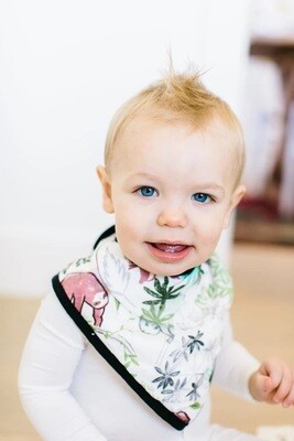 Loulou Lollipop  Bandana Bib Set- Sloth 