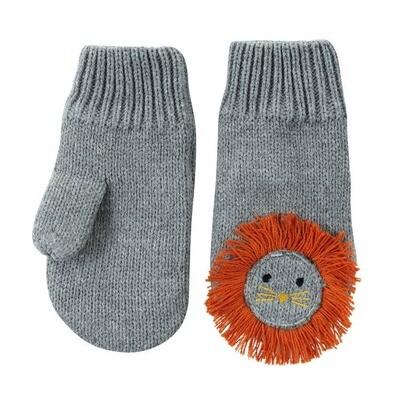 Zoocchini Baby Knit Mittens Lion 6-12M*