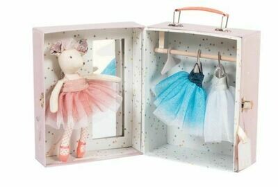 Moulin Roty Ballerina Mouse Valise 8pc Set 
