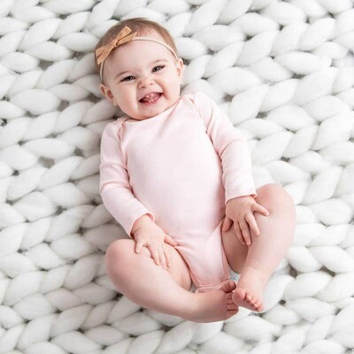 Colored Organics L/S Bodysuit Blossom*