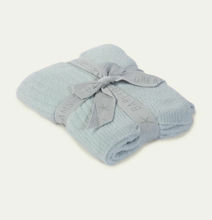 BareFoot Dreams Cozy Lite Ribbed Blanket Blue B467