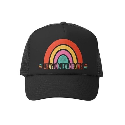 Grom Squad Hat Chasing Rainbows-Black