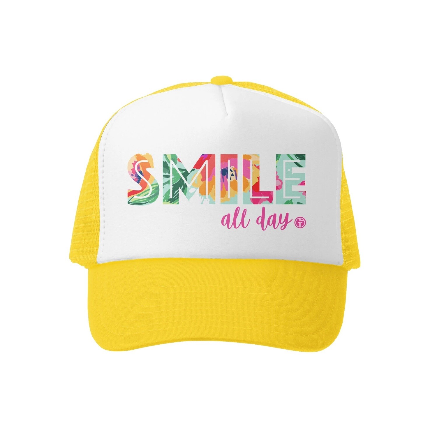 Grom Squad Hat Smile All Day-Yellow