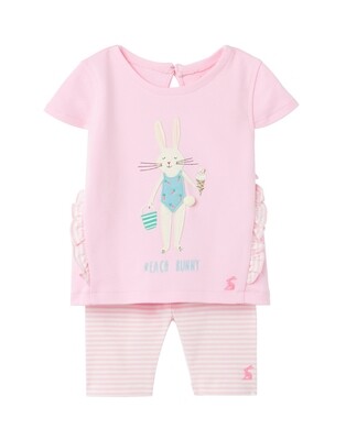 Joules Baby Girl Pink Bunny Set 716