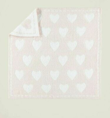 BareFoot Dreams Cozychic Dream Receiving Blanket Pink-White B531