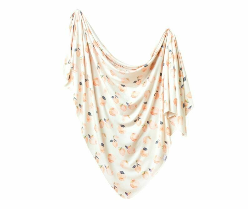 Copper Pearl Knit Swaddle Blanket - Caroline