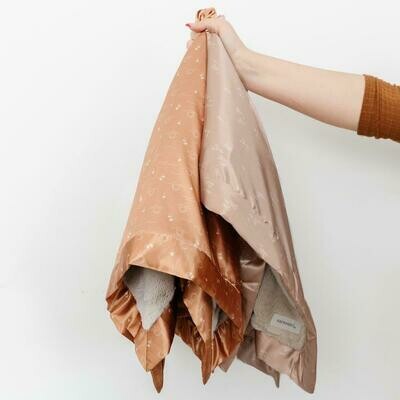 Saranoni Dainty Floral Satin Back Mini Blanket 