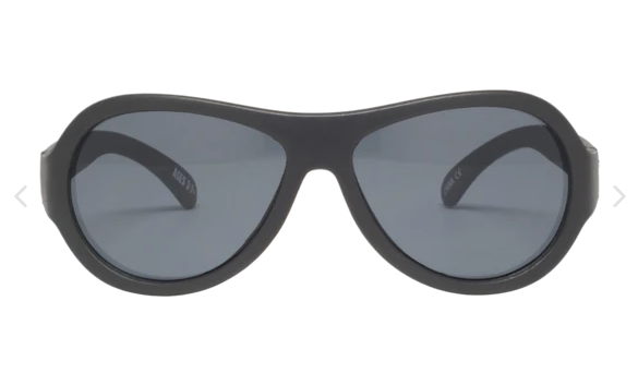 Babiators Aviator Sunglasses Black-3-5Y