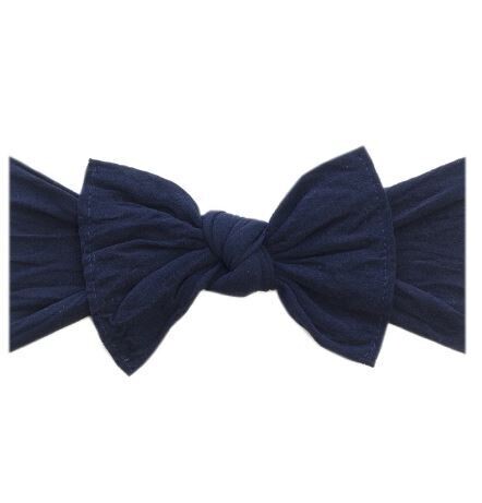 Baby Bling Knot Bow - Navy