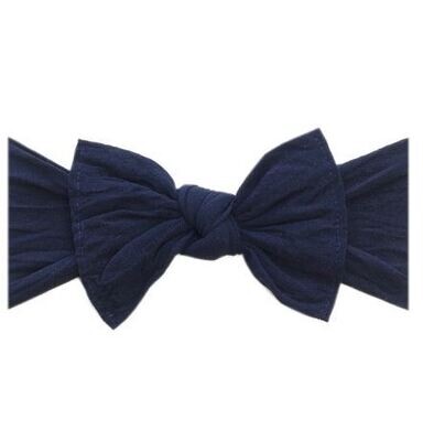 Baby Bling Knot Bow - Navy*