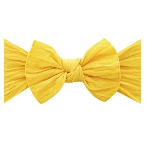 Baby Bling Knot Bow - Canary