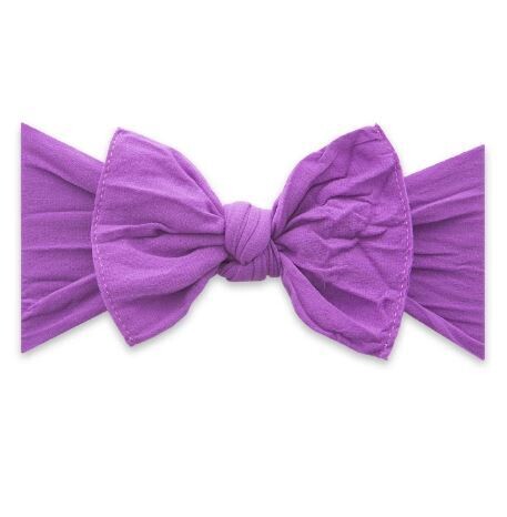 Baby Bling Knot Bow - Grape
