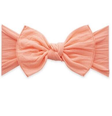 Baby Bling Knot Bow - Coral*