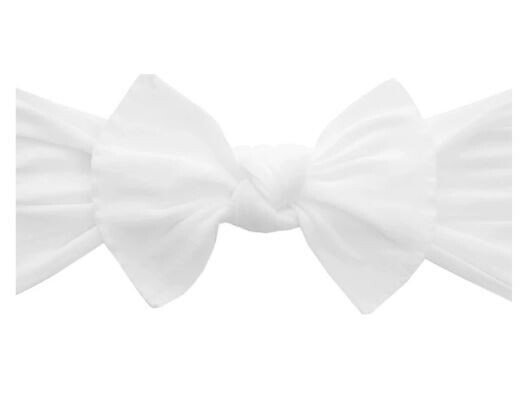 Baby Bling Knot Bow - White*