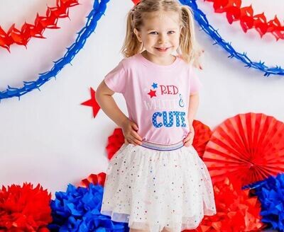 Sweet Wink Red White &amp; Cute S/S Lt.Pink Tee*