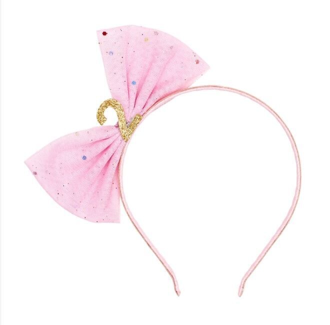 Sweet Wink Birthday Bow Headband #2